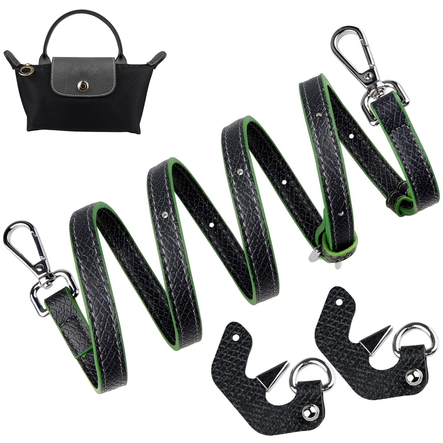 LONGCHAMP マスタード クラッチバッグ LONGCHAMP ロンシャン クラッチバッグ リザード 型押し レザー